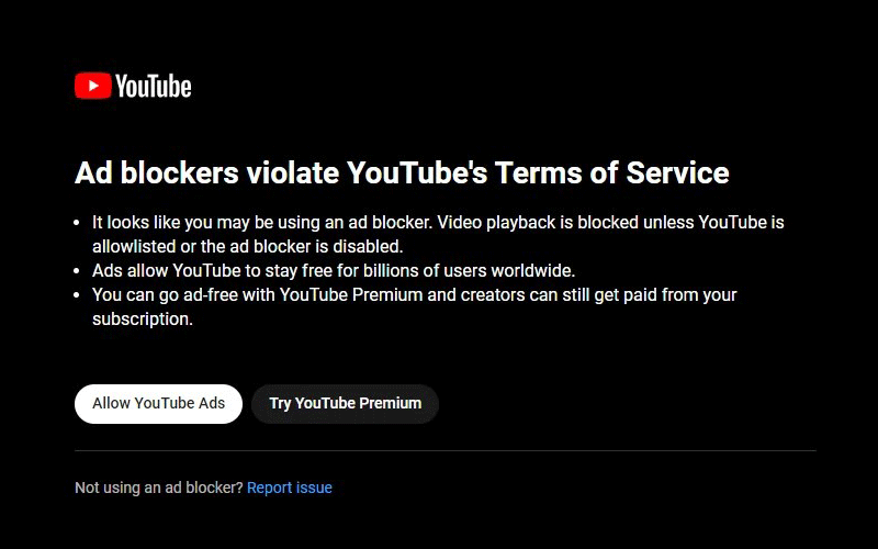 Video Player Will Be Blocked After 3 Videos 'Video Player Will Be Blocked After 3 Videos,' Said YouTube In A Test