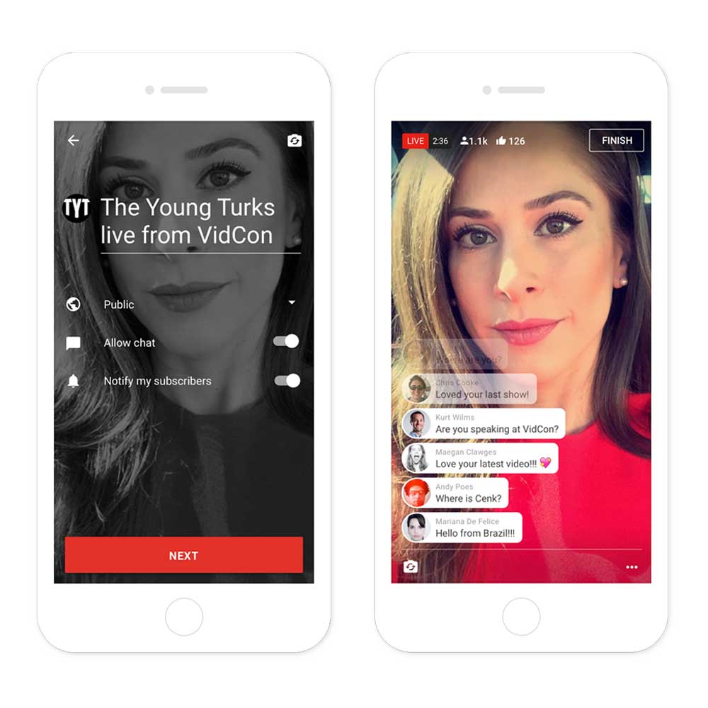 YouTube - live video