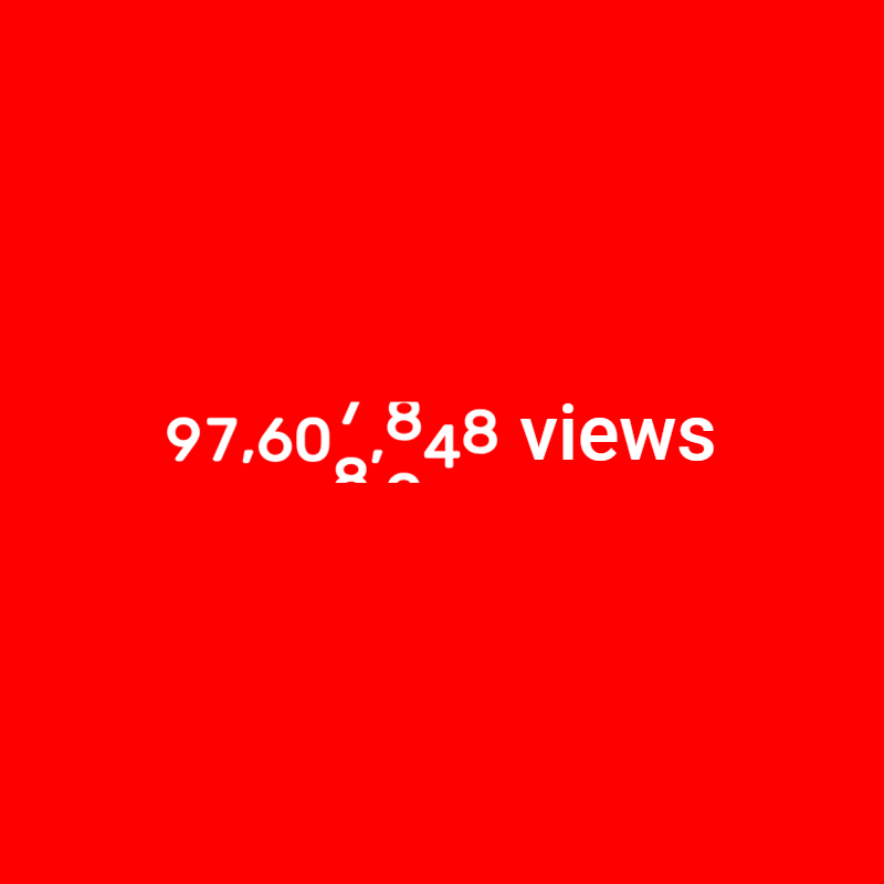 YouTube views counter illustration