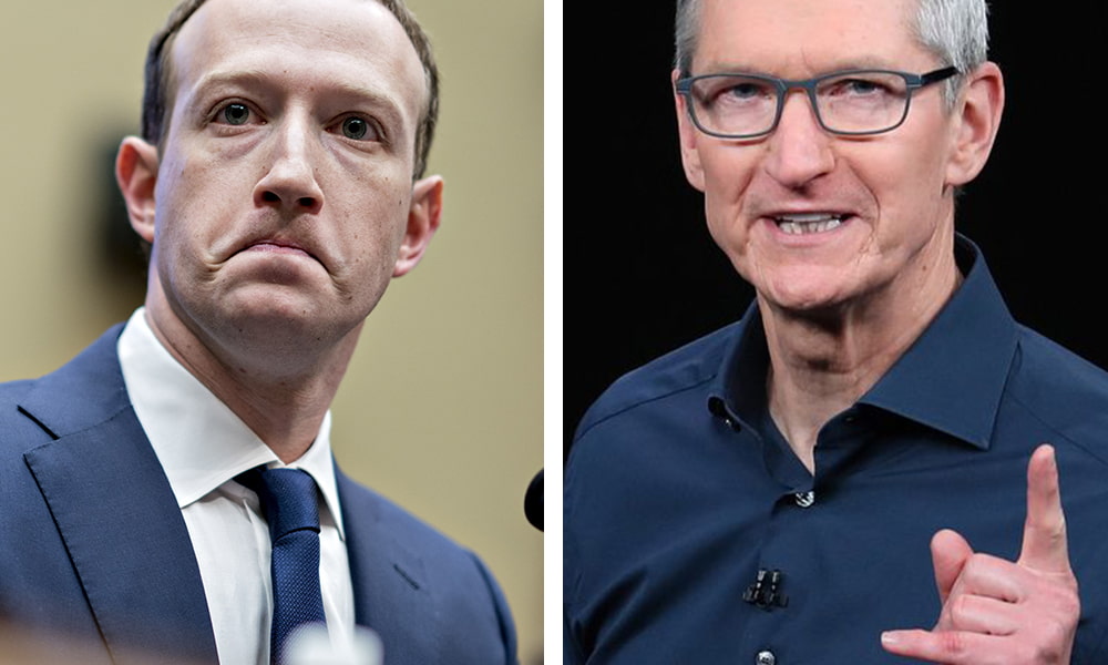 Mark Zuckerberg, Tim Cook.